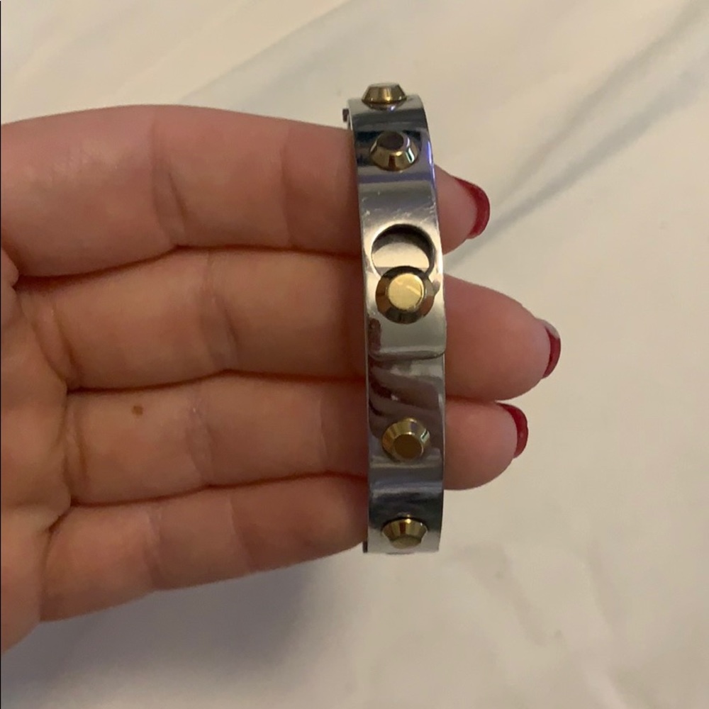 MK Silver and Gold Bracelet